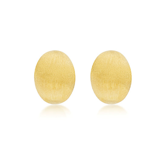 Orecchini a lobo Nanis in oro giallo 18kt con elemento ovale MISURA UNICA