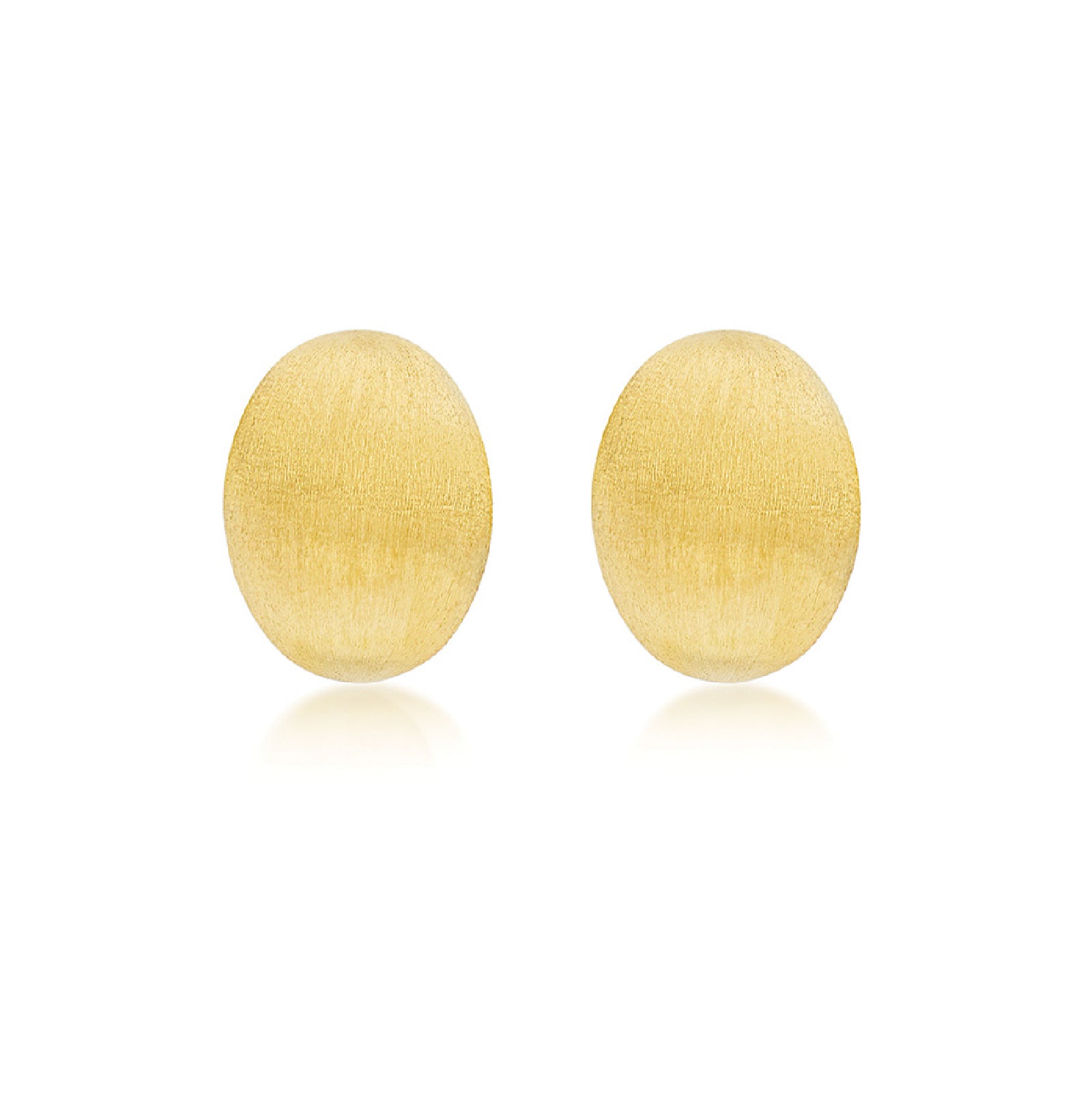 Orecchini a lobo Nanis in oro giallo 18kt con elemento ovale MISURA UNICA