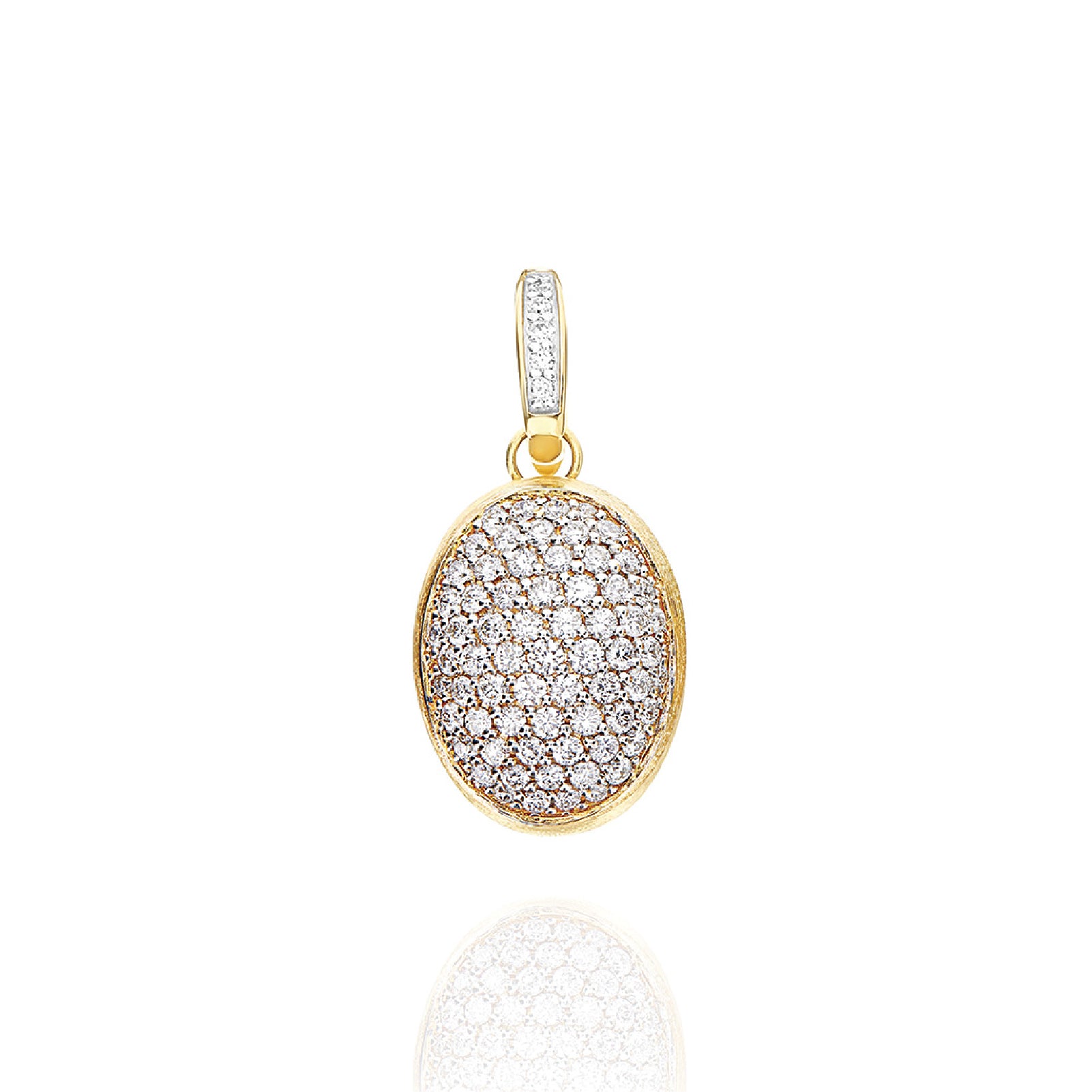 Charm Nanis in oro giallo 18kt con pavé di diamanti MISURA UNICA