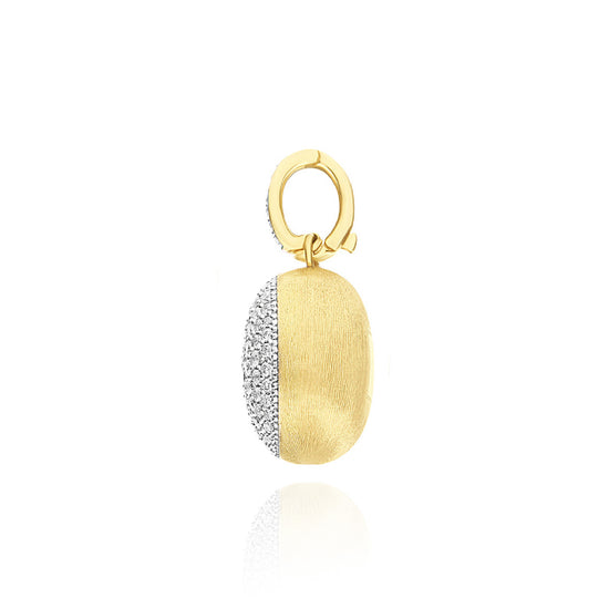 Charm Nanis in oro giallo 18kt con pavé di diamanti MISURA UNICA
