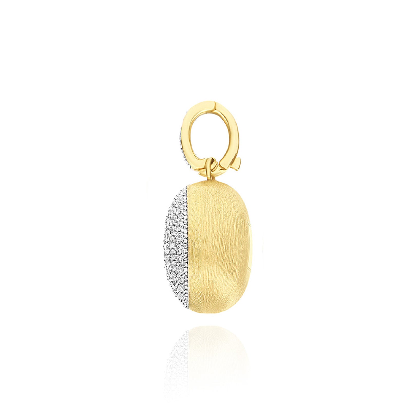 Charm Nanis in oro giallo 18kt con pavé di diamanti MISURA UNICA