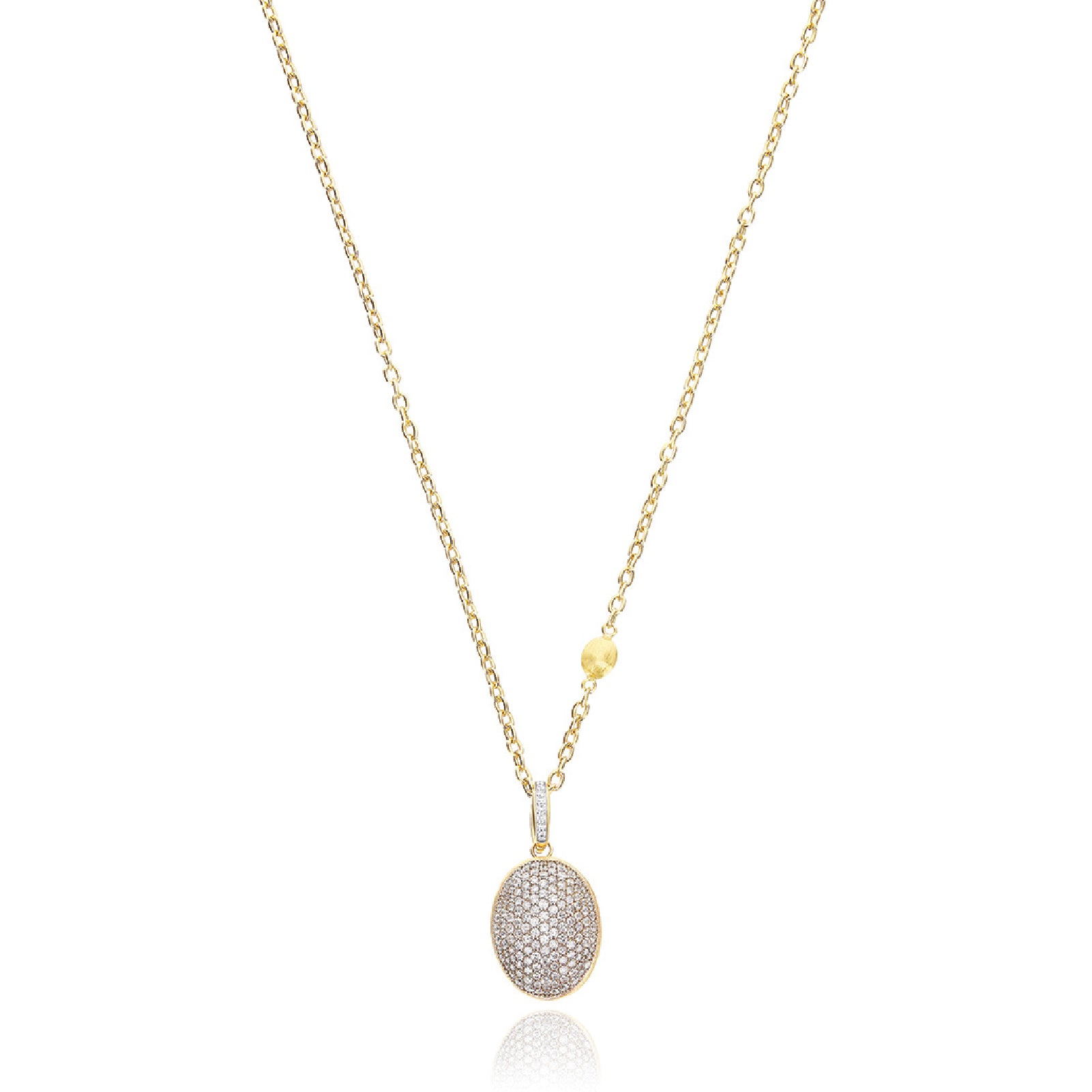Charm Nanis in oro giallo 18kt con pavé di diamanti MISURA UNICA