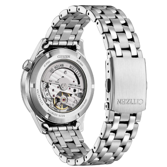 Orologio automatico uomo Citizen Meccanico in acciaio quadrante bianco 40 mm NH9131-73A-2