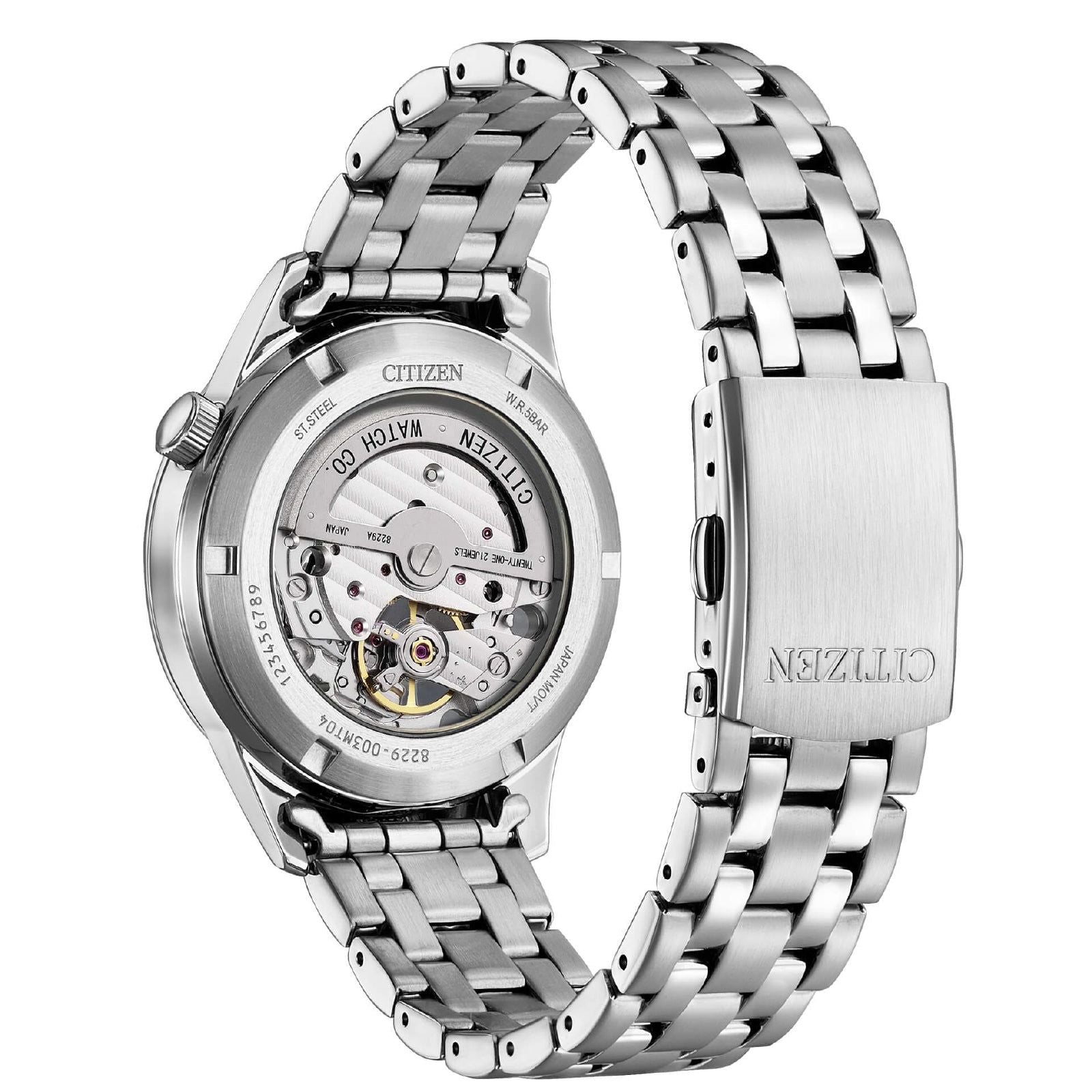 Orologio automatico uomo Citizen Meccanico in acciaio quadrante