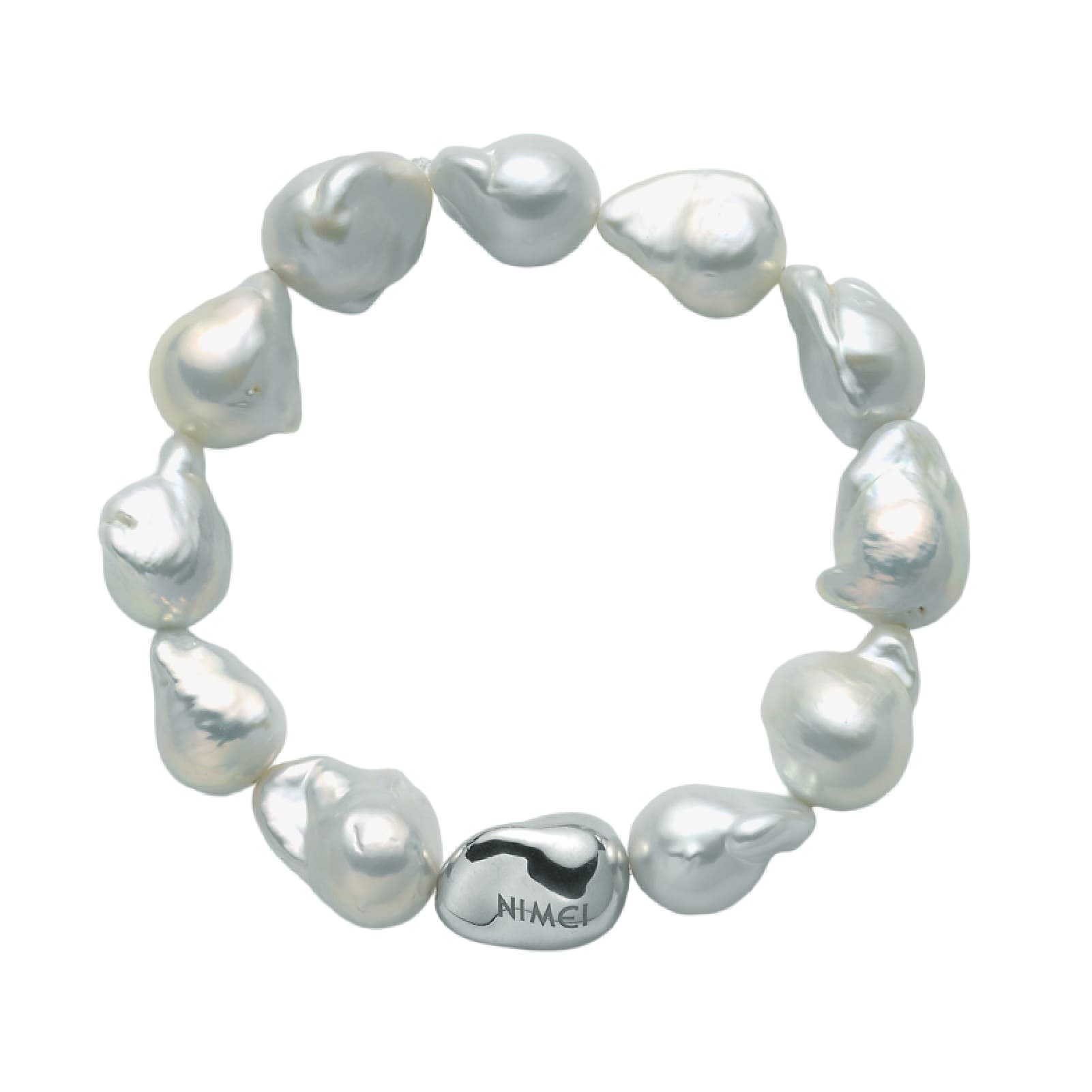 Bracciale girocollo Nimei in perle vere oriente barocco