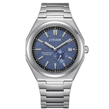 Orologio uomo Citizen in titanio quadrante blu 40mm NJ0180-80L-1