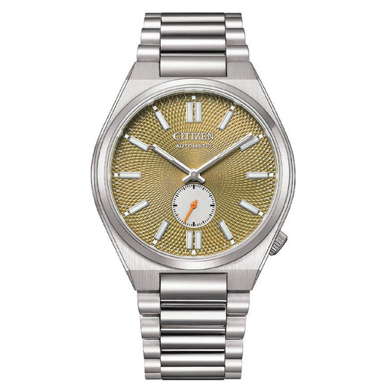 Orologio uomo Citizen Tsuyosa acciaio quadrante giallo 40mm NK5010-51X-1