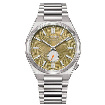 Orologio uomo Citizen Tsuyosa acciaio quadrante giallo 40mm NK5010-51X-1