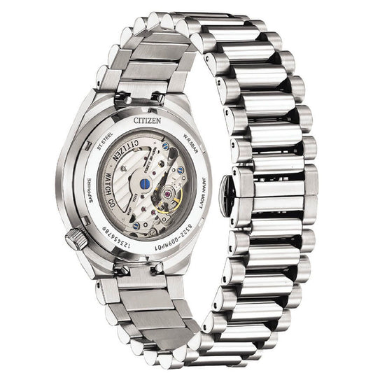 Orologio uomo Citizen Tsuyosa acciaio quadrante giallo 40mm NK5010-51X-2