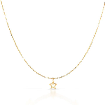 Collana donna Roberto Giannotti Stelle in oro giallo con stella e angelo NKT396-1