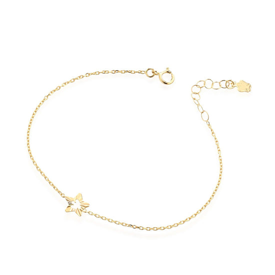 Bracciale donna Roberto Giannotti Stelle in oro giallo con stella e angelo traforato NKT397-1