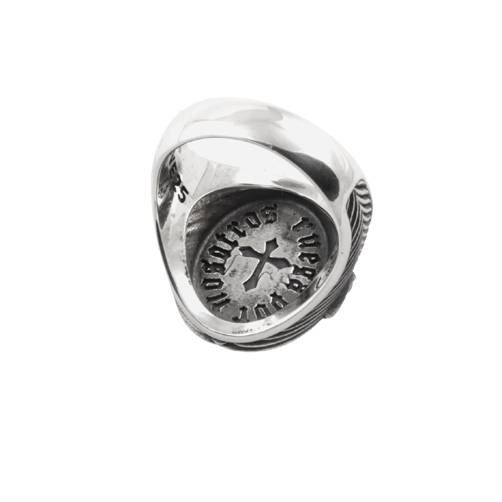 Anello chevalier NOVE25 Madonna Guadalupe in argento brunito 20