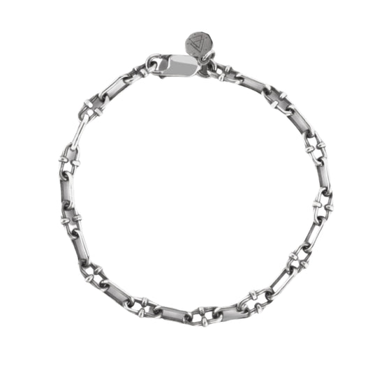 Bracciale NOVE25 in argento con catena a maglie ovali 20 cm