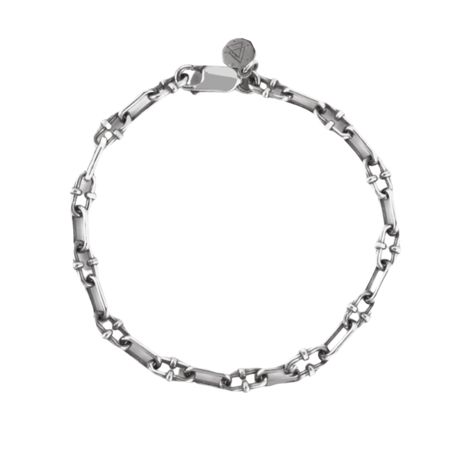 Bracciale NOVE25 in argento con catena a maglie ovali 20 cm
