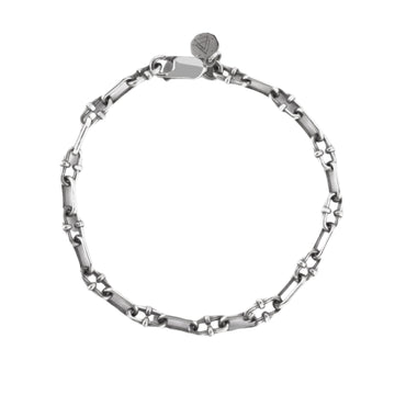 Bracciale NOVE25 in argento con catena a maglie ovali 20 cm