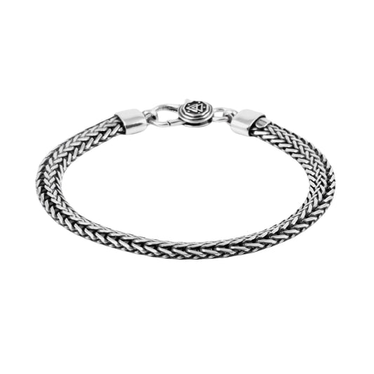 Bracciale catena coda di volpe ovale NOVE25 in argento 20 cm