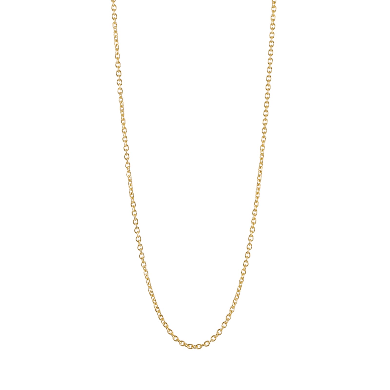 Collana Nove25 catena forzatina 040 in argento placcata oro MISURA UNICA