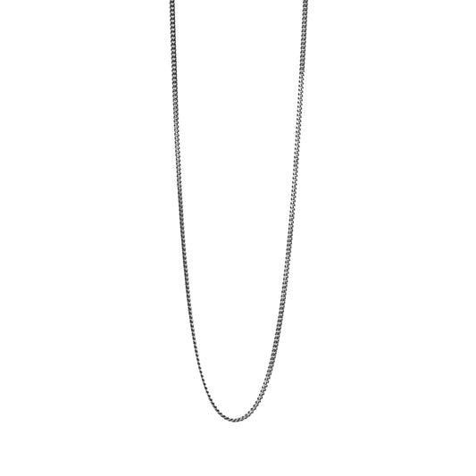 Collana girocollo NOVE25 filo 060 in argento brunito lucido MISURA UNICA