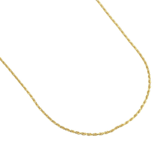 Collana Nove25 corda diamantata 025 in argento placcata oro MISURA UNICA