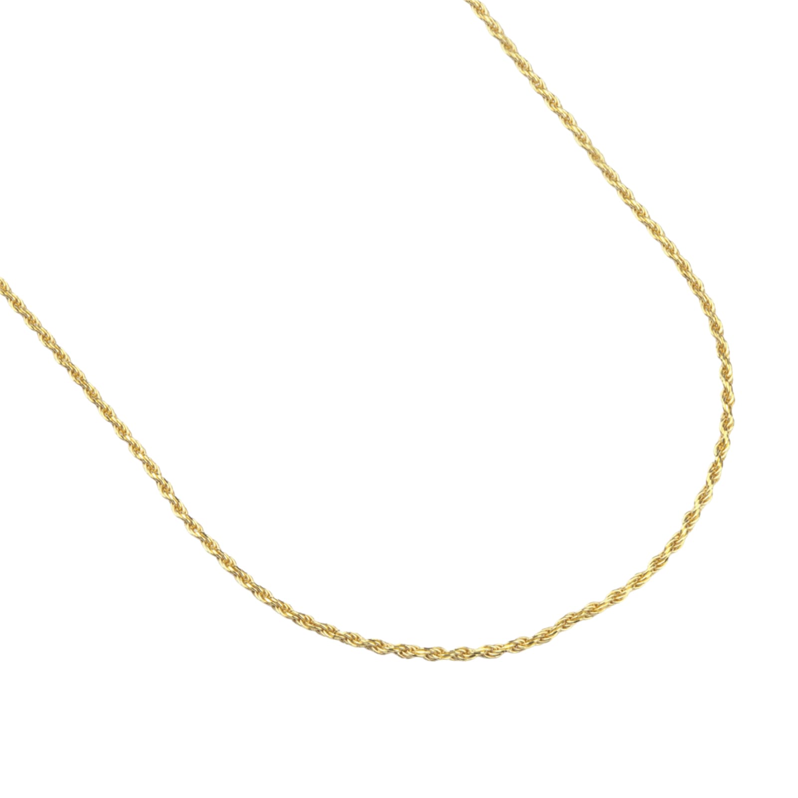 Collana Nove25 corda diamantata 025 in argento placcata oro MISURA UNICA