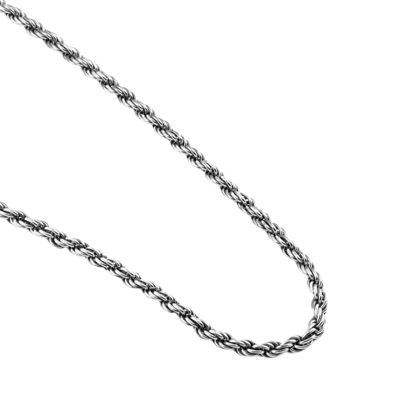 Collana girocollo NOVE25 corda 070 in argento brunito lucido MISURA UNICA