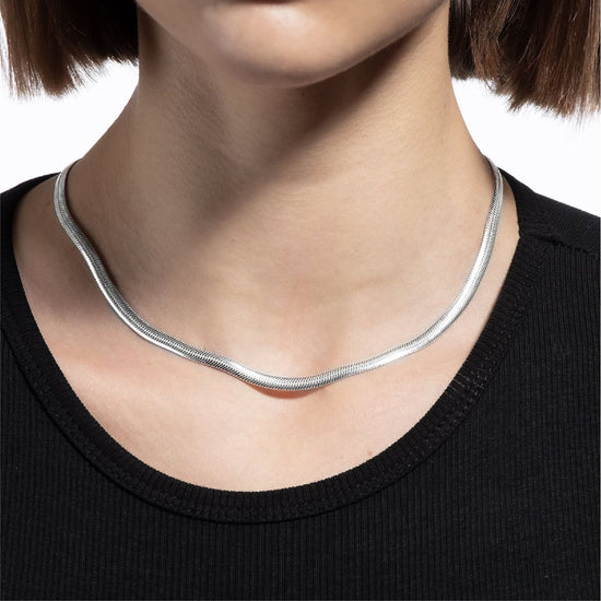 Collana girocollo NOVE25 Magic Ovale 60 in argento lucido MISURA UNICA