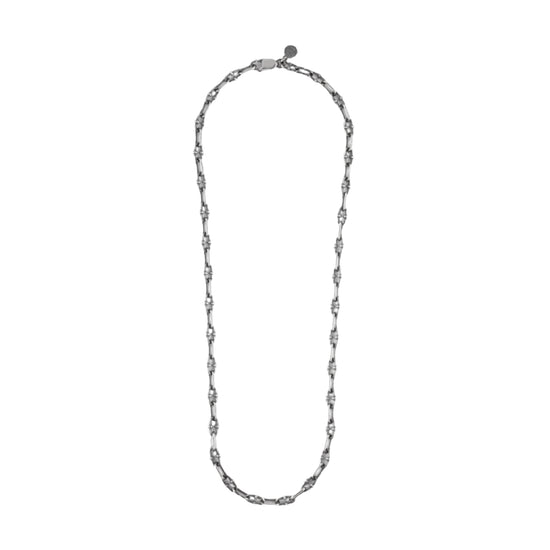 Collana NOVE25 in argento con catena a maglie ovali MISURA UNICA