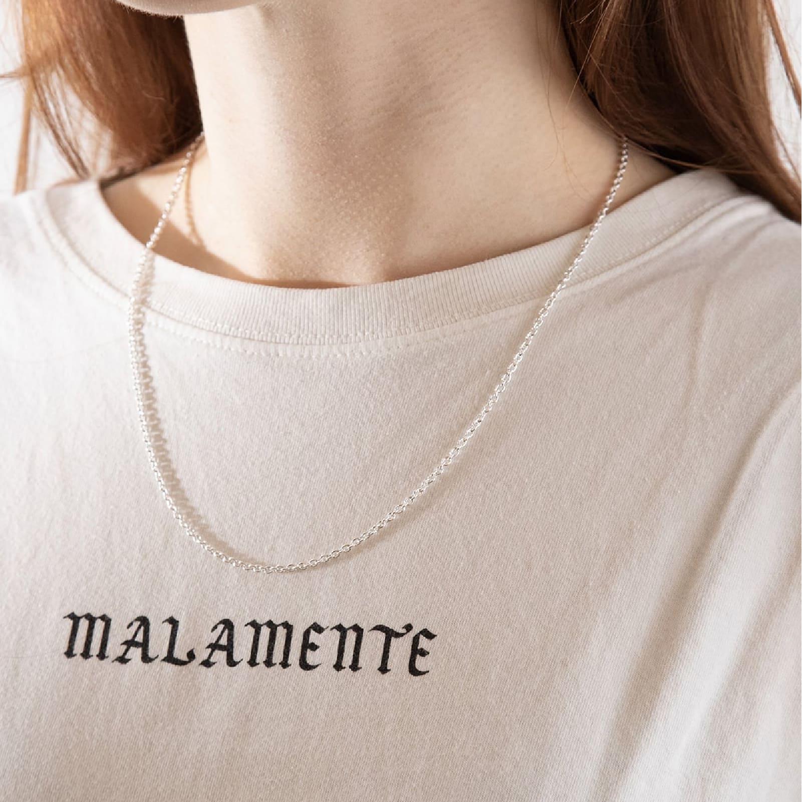 Collana girocollo catena forzatina 060 NOVE25 in argento MISURA UNICA