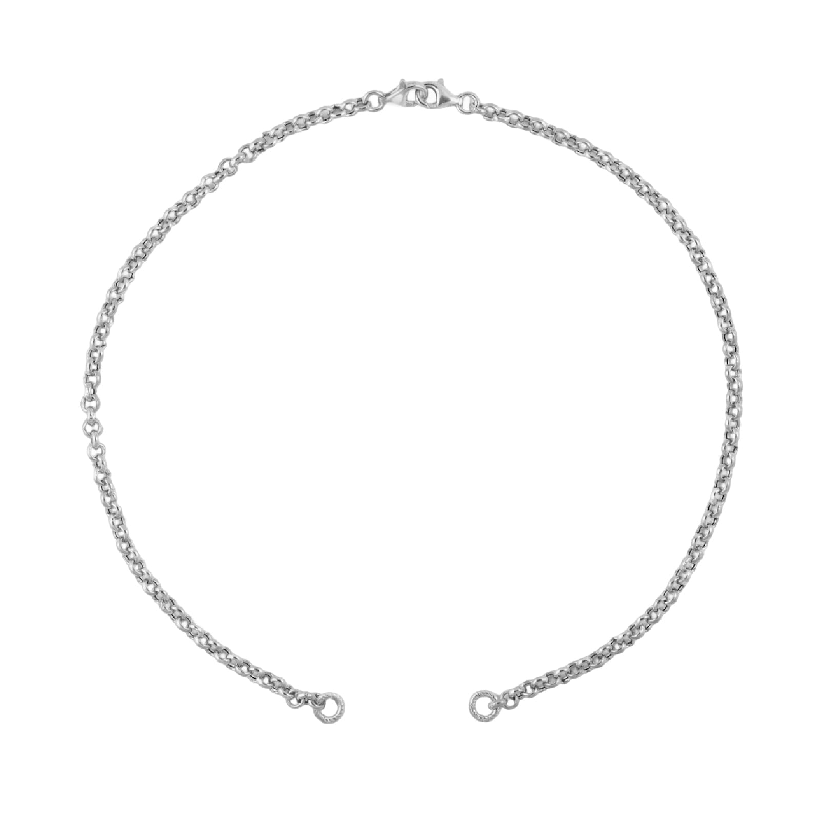 Collana catena Nove25 Connection in argento berger aperta MISURA UNICA
