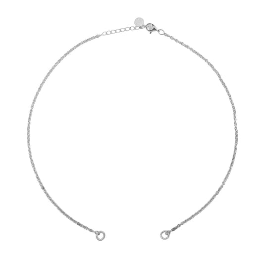 Collana catena Nove25 Connection in argento forzatina aperta MISURA UNICA
