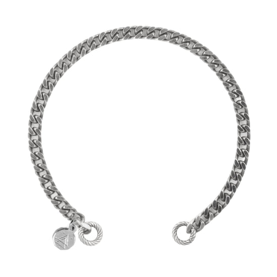 Bracciale catena Nove25 Connection in argento grumetta aperto 16 cm
