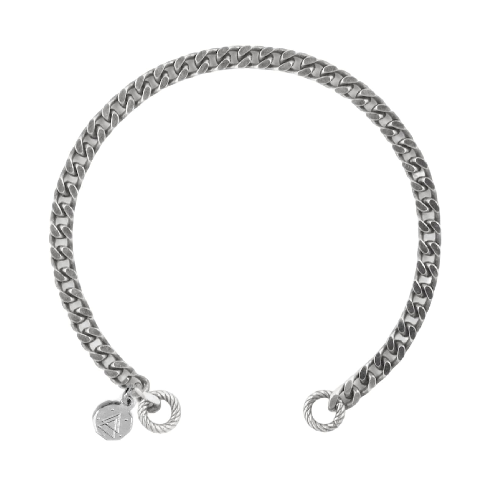 Bracciale catena Nove25 Connection in argento grumetta aperto 16 cm