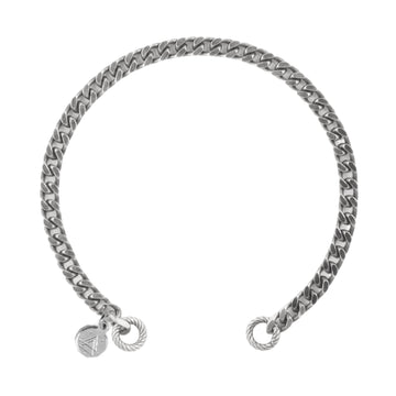 Bracciale catena Nove25 Connection in argento grumetta aperto 16 cm