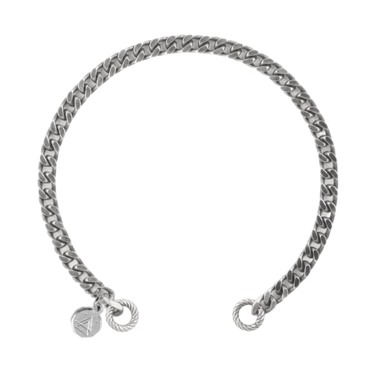 Bracciale catena Nove25 Connection in argento grumetta aperto 16 cm