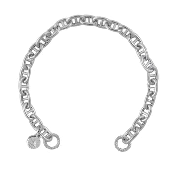 Bracciale catena Nove25 Connection argento traversino aperto 16 cm