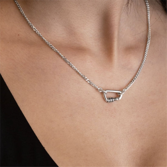 Chiusura Nove25 Connection Mini argento moschettone MISURA UNICA