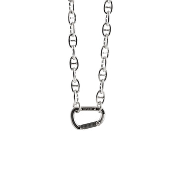 Collana catena Nove25 Connection argento e bronzo traversino MISURA UNICA