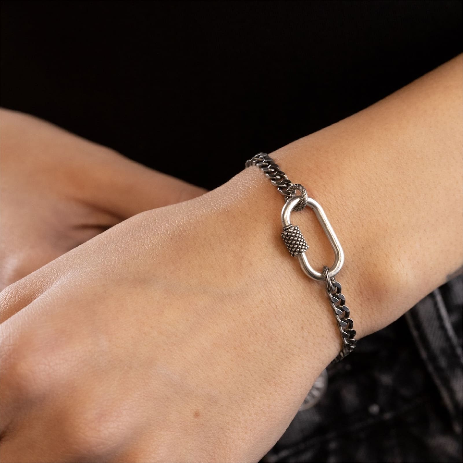 Chiusura Nove25 Connection Mini bronzo argentato moschettone MISURA UNICA