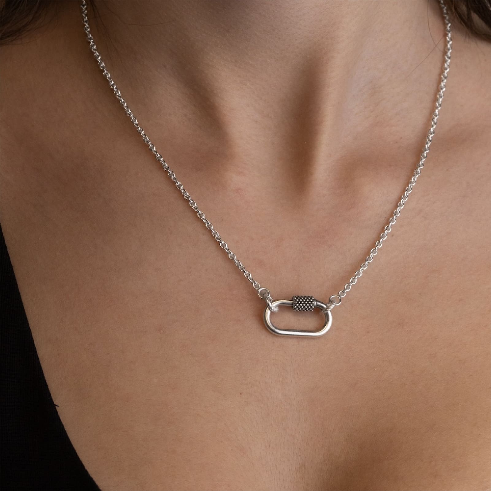 Chiusura Nove25 Connection Mini bronzo argentato moschettone MISURA UNICA