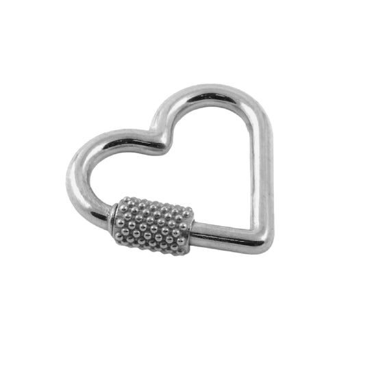 Chiusura Nove25 Connection Mini bronzo argentato cuore MISURA UNICA