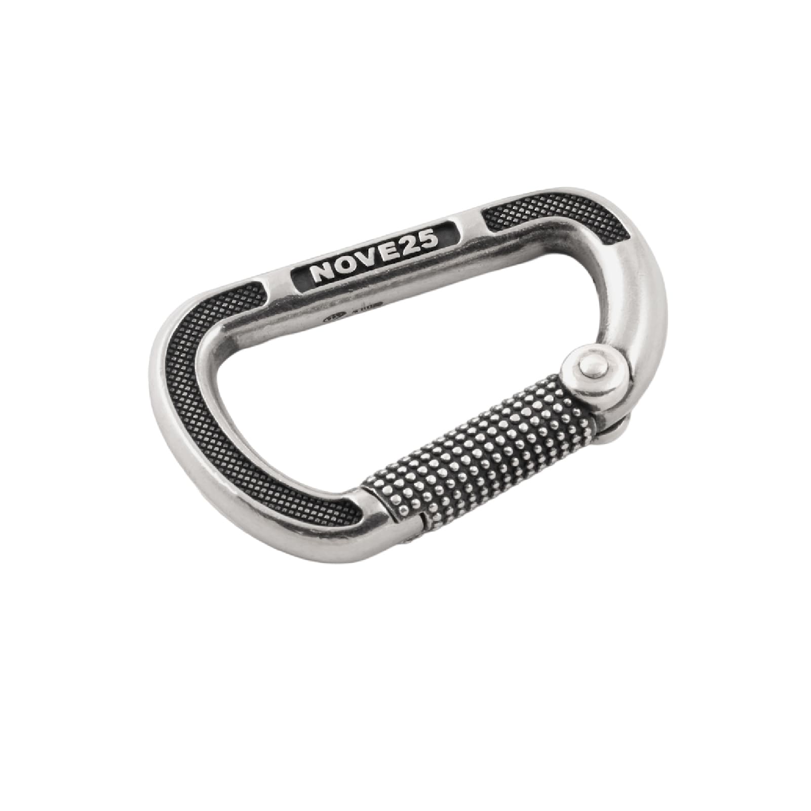 Chiusura Nove25 Connection bronzo argentato moschettone grande MISURA UNICA