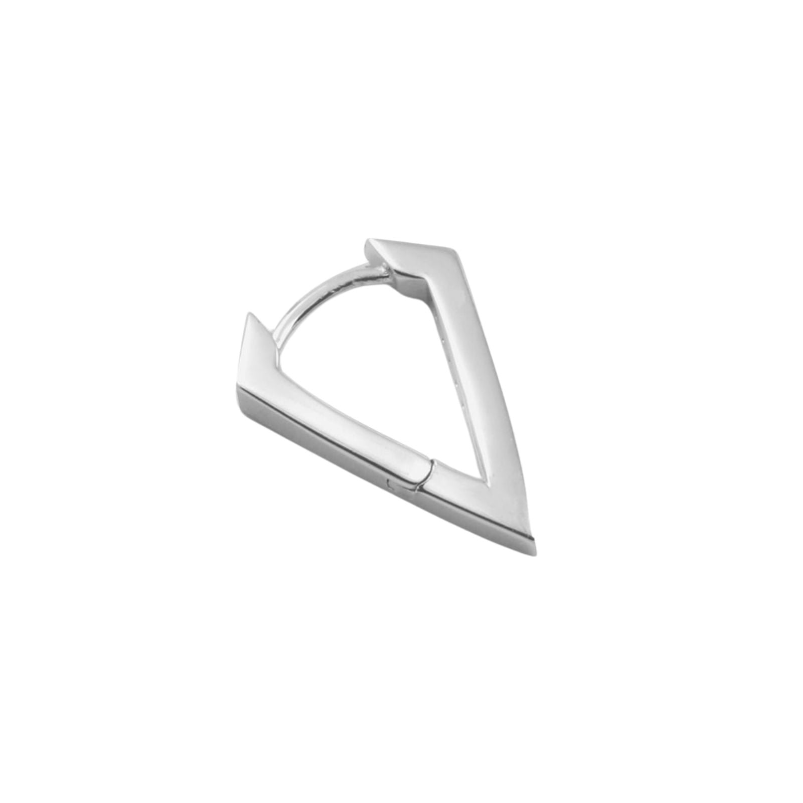 Mono orecchino unisex Nove25 Brillanti argento rodiato con zirconi neri MISURA UNICA