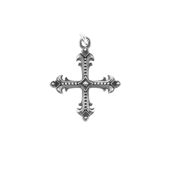 Pendente NOVE25 croce greca in argento brunito lucido MISURA UNICA