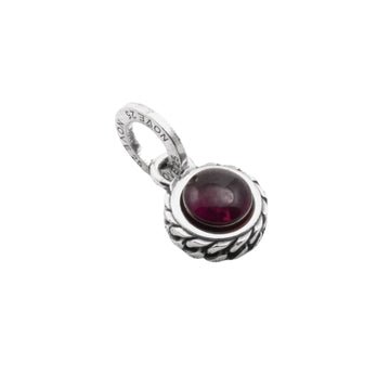 Charm pendente Nove25 Timeless Mini in argento pietra rossa MISURA UNICA