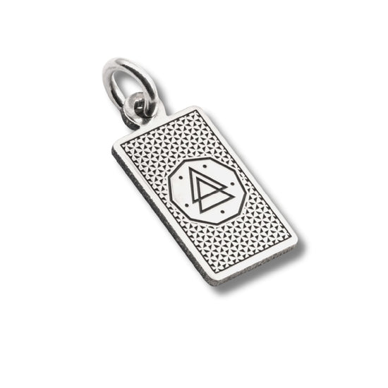 Ciondolo Nove25 in argento con carta tarocchi L'Imperatrice MISURA UNICA