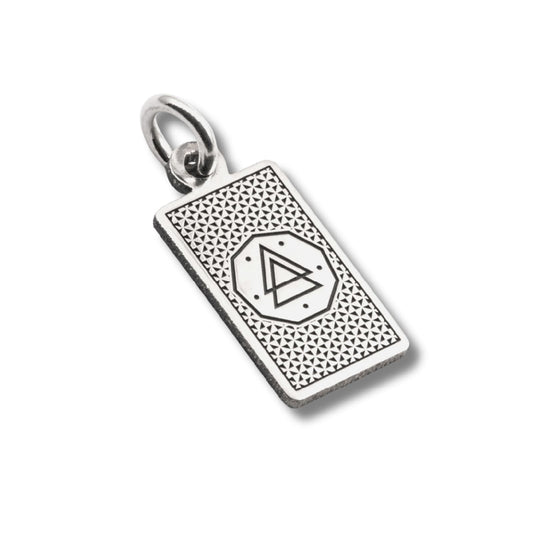 Ciondolo Nove25 in argento con carta tarocchi La Temperanza MISURA UNICA