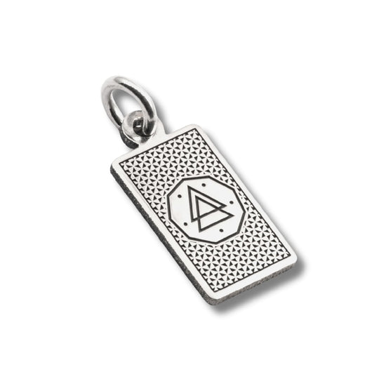 Ciondolo Nove25 in argento con carta tarocchi Il Sole MISURA UNICA