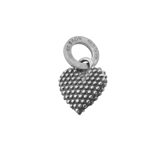 Charm pendente Nove25 Puntinati Mini in argento cuore MISURA UNICA