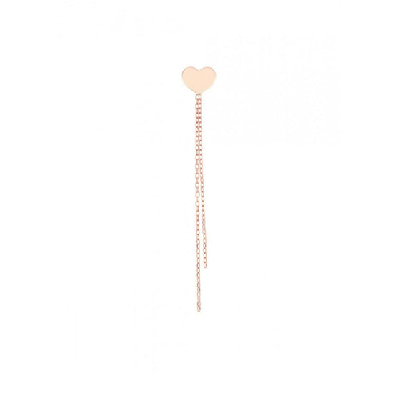 Mono orecchino donna Maman et Sophie argento 925 rosé cuore e catenine OR050C07CT-1
