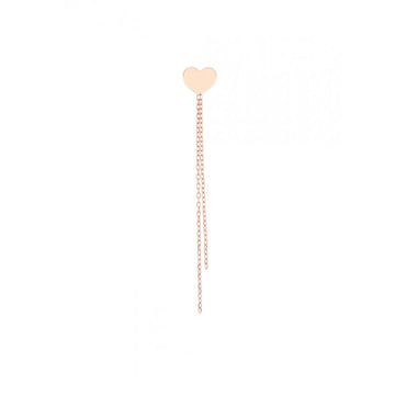 Mono orecchino donna Maman et Sophie argento 925 rosé cuore e catenine OR050C07CT-1